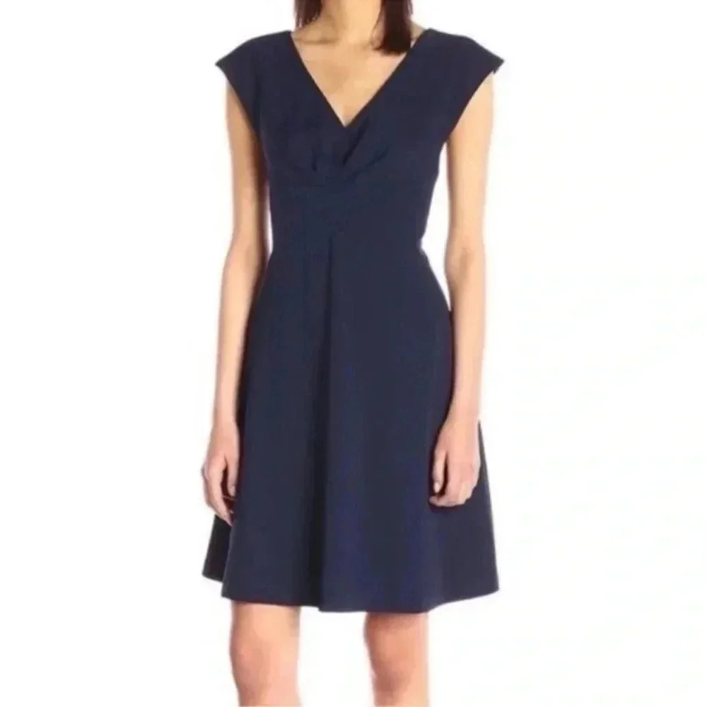 Betsey Johnson | Timeless Classic Navy Criss Cross Open Back Dress Size 2 XS